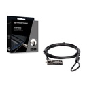 Conceptronic notebook kábelzár - custodio01bs  (számzáras, standard lock slot, 1,8m)