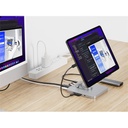 Conceptronic tablet dokkoló/tartó - donn26g (usb-c to hdmi/usb-c pd/usb 3.0/sd/tf)