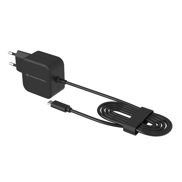 Conceptronic univerzális töltő adapter - ozul04be (usb-c, 67w, 3,3-21v, fekete, 1,8m)