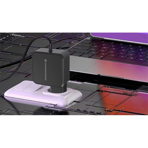 Conceptronic univerzális töltő adapter - ozul05be (usb-c, 100w, 3,3-21v, fekete, 1,8m)