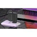 Conceptronic univerzális töltő adapter - ozul05be (usb-c, 100w, 3,3-21v, fekete, 1,8m)