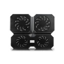 Deepcool notebook hűtőpad 15,6"-ig - multi core x6 (24db; max. 206,25 m3/h; 2x14cm, 2x10cm, 2xusb2.0)
