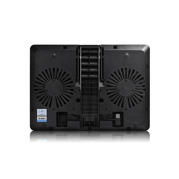 Deepcool notebook hűtőpad 15,6"-ig - u pal (26.3db; max. 156,68 m3/h; 2x14cm, usb3.0)
