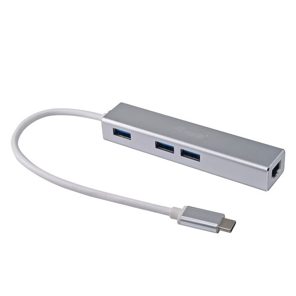 Equip multifunkciós átalakító - 133481 (bemenet: usb-c, kimenet: 3x usb3.0/rj45(gigabit))