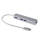 Equip multifunkciós átalakító - 133481 (bemenet: usb-c, kimenet: 3x usb3.0/rj45(gigabit))