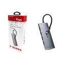 Equip notebook dokkoló - 133482 (bemenet: usb-c, kimenet: usb-c pd:60w/hdmi/3x usb3.2 gen1/tf/microsd)