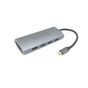 Equip notebook dokkoló - 133482 (bemenet: usb-c, kimenet: usb-c pd:60w/hdmi/3x usb3.2 gen1/tf/microsd)
