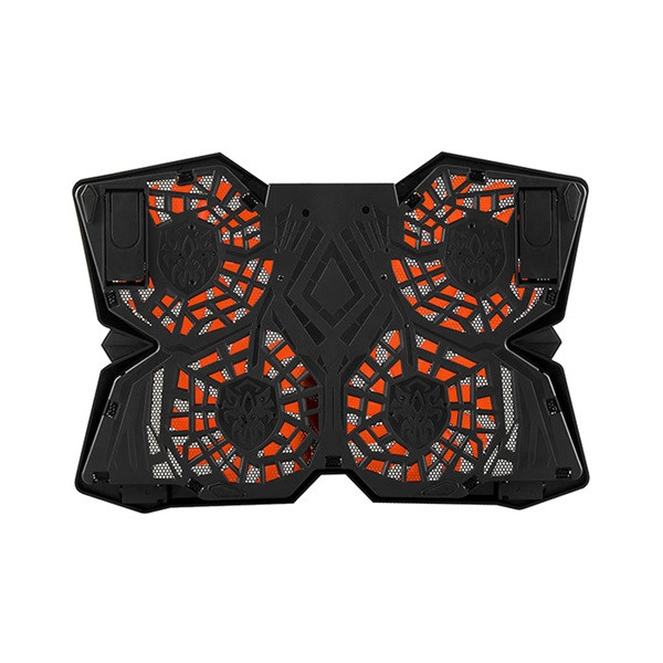 Rampage notebook hűtőpad 17"-ig - ad-rc3 (4x14cm venti, fém+műanyag váz; usb port)