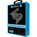 Sandberg hálózati adapter 65w - usb-c ac charger pd65w eu+uk (max.: 65w, kimenet: usb-c, túlfeszültség védelem)