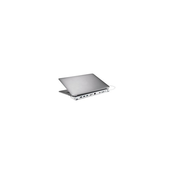 Sandberg notebook dokkoló - usb-c 10-in-1 docking station (usb-c, hdmi/vga, 3x usb3.0, 1x rj-45, audio, kártyaolvasó)