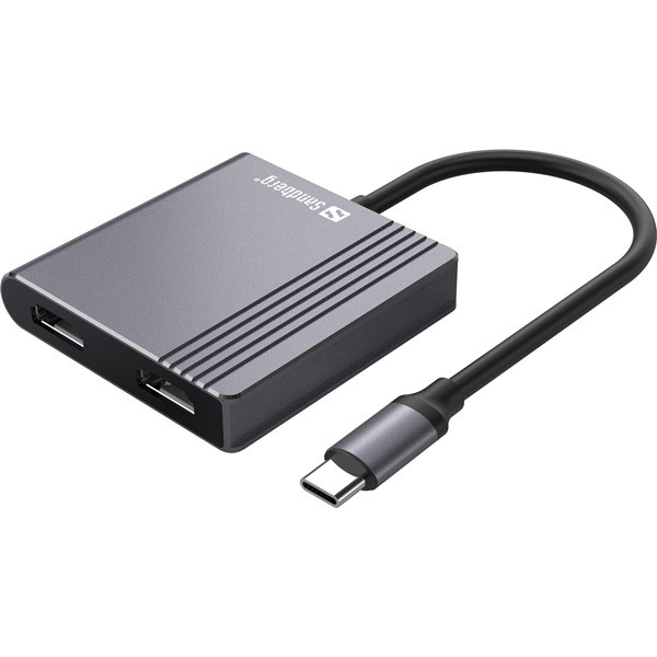 Sandberg notebook dokkoló - usb-c dock 2xhdmi+usb+pd (bemenet: usb-c; kimenet: 2xhdmi+usb-a3.0+usb-c)
