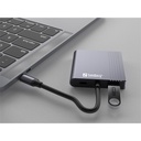 Sandberg notebook dokkoló - usb-c dock 2xhdmi+usb+pd (bemenet: usb-c; kimenet: 2xhdmi+usb-a3.0+usb-c)