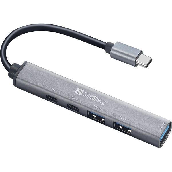 Sandberg notebook dokkoló - usb-c to 3xusb-a+2xusb-c saver