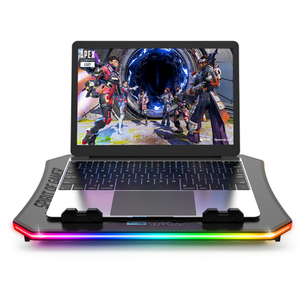Spirit of gamer notebook hűtőpad 17"-ig - airblade 1200 rgb (18db; max. 79 m3/h; 3x11cm+3x70cm, rgb led, 2xusb2.0)