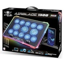 Spirit of gamer notebook hűtőpad 17"-ig - airblade 1300 rgb (25,8db; max. 169 m3/h; 10x6cm+3x8cm, rgb led, 2xusb2.0)