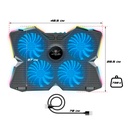 Spirit of gamer notebook hűtőpad 17"-ig - airblade 500 rgb (25db; 4x12cm, rgb, 2xusb2.0)