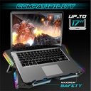 Spirit of gamer notebook hűtőpad 17"-ig - airblade 500 rgb (25db; 4x12cm, rgb, 2xusb2.0)