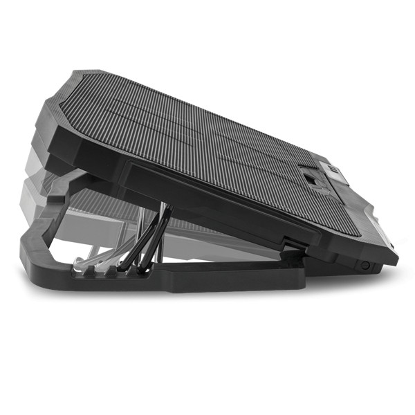 Spirit of gamer notebook hűtőpad 17"-ig - airblade 600 blue (15db; max. 95,14 m3/h; 2x12cm, led, 2xusb2.0)
