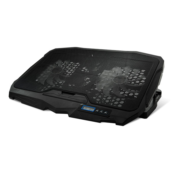Spirit of gamer notebook hűtőpad 17"-ig - airblade 600 blue (15db; max. 95,14 m3/h; 2x12cm, led, 2xusb2.0)