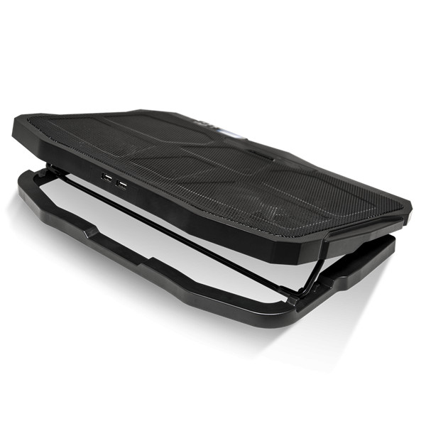 Spirit of gamer notebook hűtőpad 17"-ig - airblade 600 blue (15db; max. 95,14 m3/h; 2x12cm, led, 2xusb2.0)