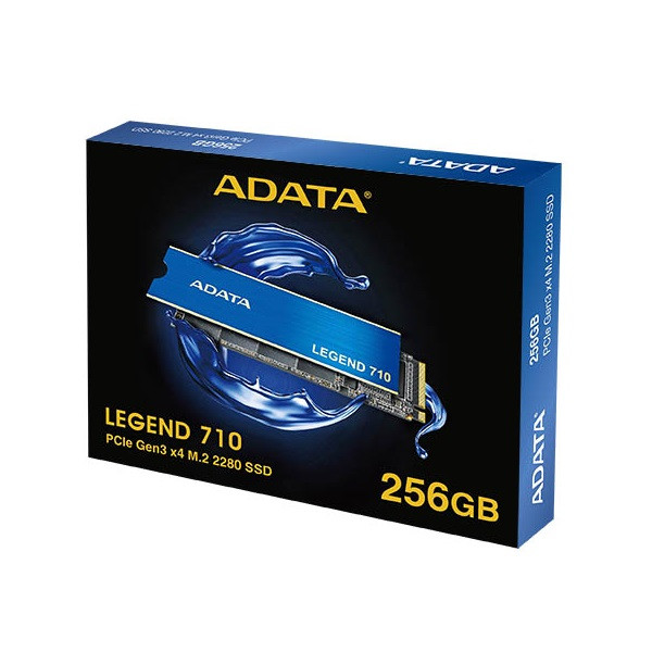 Adata ssd 256gb - legend 710 (3d tlc, m.2 pcie gen 3x4, r:2100 mb/s, w:1000 mb/s)
