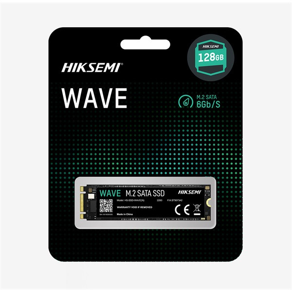 Hikvision hiksemi ssd 128gb - wave (3d tlc, m.2 2280 sata, r:550 mb/s, w:440 mb/s)