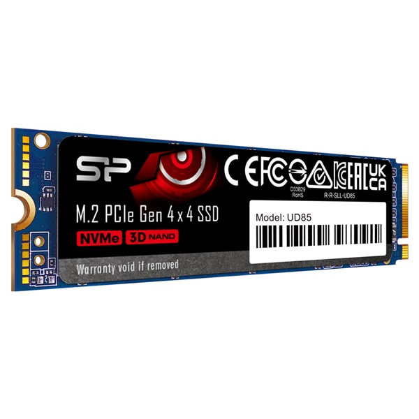 Silicon power ssd - 250gb ud85 (r:3300mb/s; w:1300 mb/s, nvme 1.4 támogatás, m.2 pcie gen 4x4)