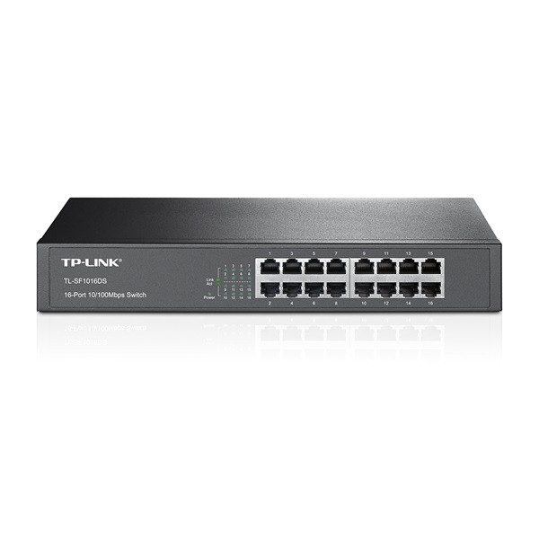 Tp-link switch  - tl-sf1016ds (16 port, 100mbps; fém ház)