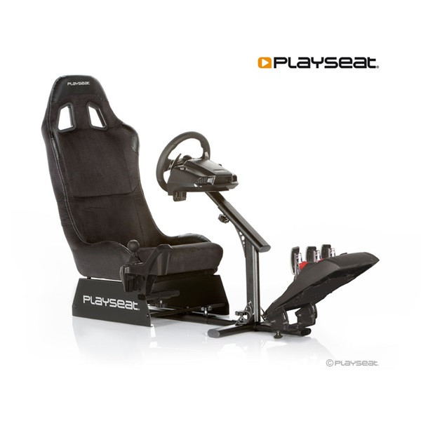 Playseat® szimulátor cockpit - evolution alcantara (tartó konzolok: kormány, pedál, összecsukható, fekete)