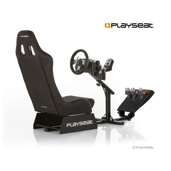 Playseat® szimulátor cockpit - evolution alcantara (tartó konzolok: kormány, pedál, összecsukható, fekete)
