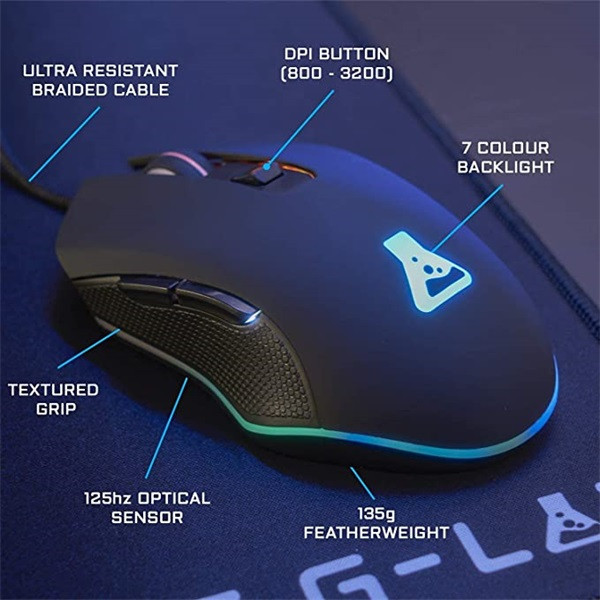 The g-lab gaming kit - 4 in 1 combo helium hu (keyz 120 billentyűzet, kult helium egér+pad, int 100 fülhallgató, magyar)