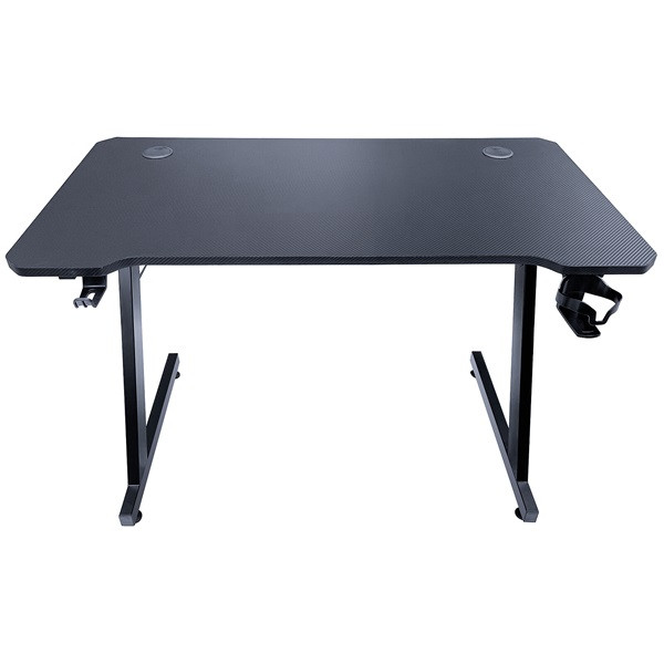 The g-lab gamer asztal - k-desk-cobalt (113x60cm, fém, pohártartó, fejhallgatótartó, fekete)
