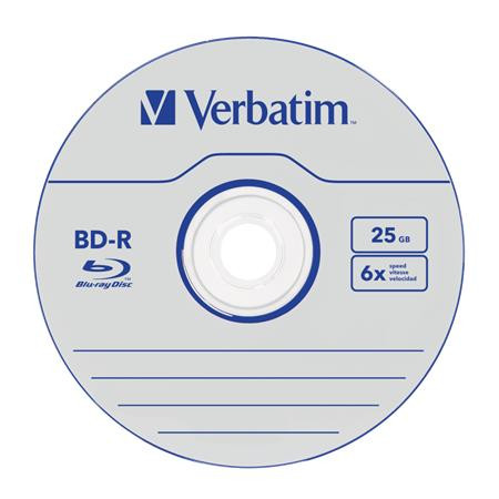BD-R BluRay lemez, 25GB, 6x, 1 db, normál tok, VERBATIM