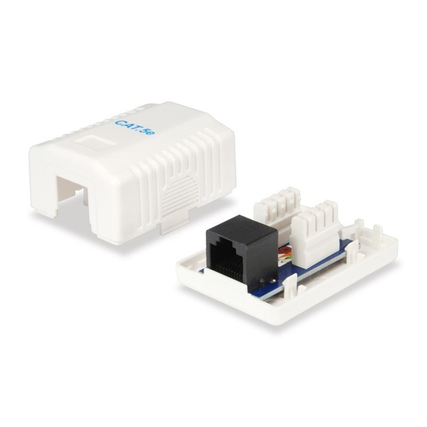 Equip fali aljzat - 235113 (1 port, cat5e, utp, fehér)