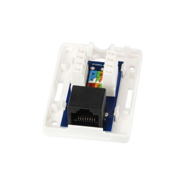 Equip fali aljzat - 235113 (1 port, cat5e, utp, fehér)