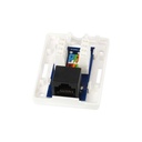 Equip fali aljzat - 235113 (1 port, cat5e, utp, fehér)