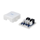 Equip fali aljzat - 235114 (2 port, cat5e, utp, fehér)