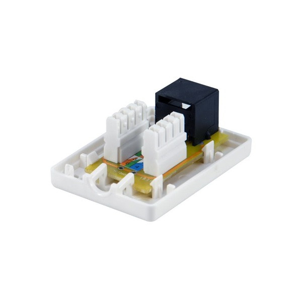 Equip fali aljzat - 235213 (1 port, cat6, utp, fehér)