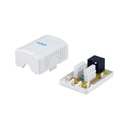 Equip fali aljzat - 235213 (1 port, cat6, utp, fehér)