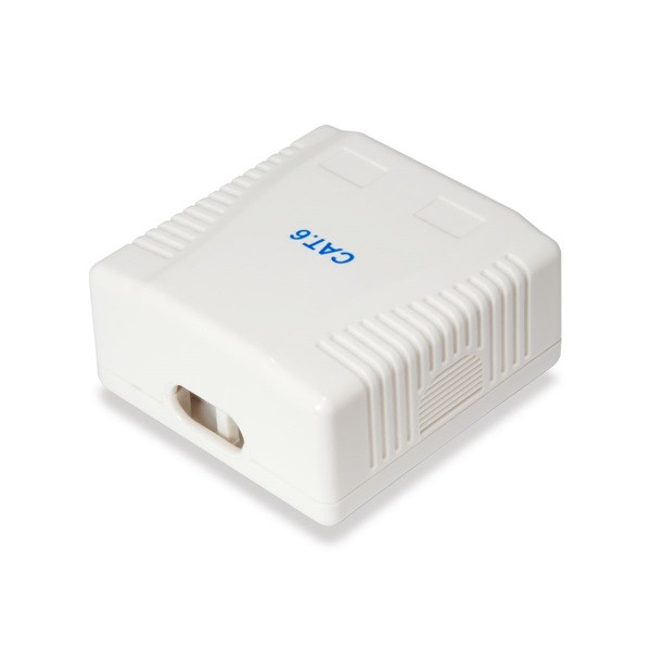 Equip fali aljzat - 235214 (2 port, cat6, utp, fehér)