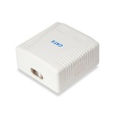 Equip fali aljzat - 235214 (2 port, cat6, utp, fehér)