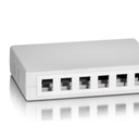 Equip keystone fali aljzat - 125460 (12 port, cat5e/cat6/cat6a, fehér)