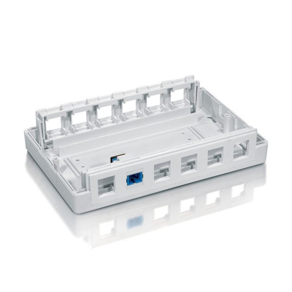 Equip keystone fali aljzat - 125460 (12 port, cat5e/cat6/cat6a, fehér)