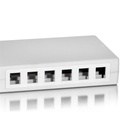 Equip keystone fali aljzat - 125460 (12 port, cat5e/cat6/cat6a, fehér)