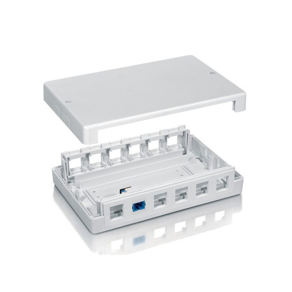 Equip keystone fali aljzat - 125460 (12 port, cat5e/cat6/cat6a, fehér)