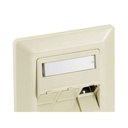 Equip keystone fali aljzat - 760304 (3 port, cat6, utp, fehér)
