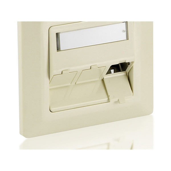 Equip keystone fali aljzat - 760304 (3 port, cat6, utp, fehér)