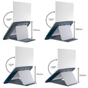 Laptop állvány, LEITZ "Ergo Cosy", bársonyszürke