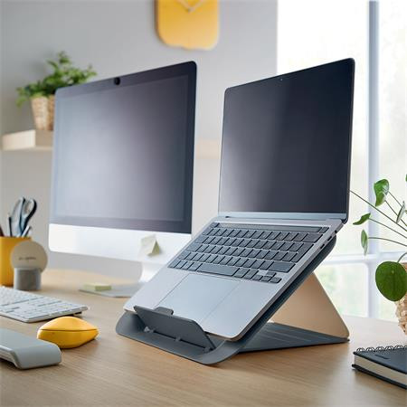 Laptop állvány, LEITZ "Ergo Cosy", bársonyszürke