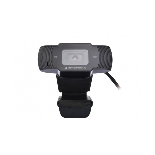 Conceptronic webkamera - amdis03b (1280x720 képpont, 30 fps, usb 2.0, univerzális csipesz, mikrofon)